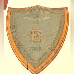 1971 COMMANDER PACIFIC FLEET NAVAL AIR FORCE 19 X 15 METAL STEEL PLAQUE